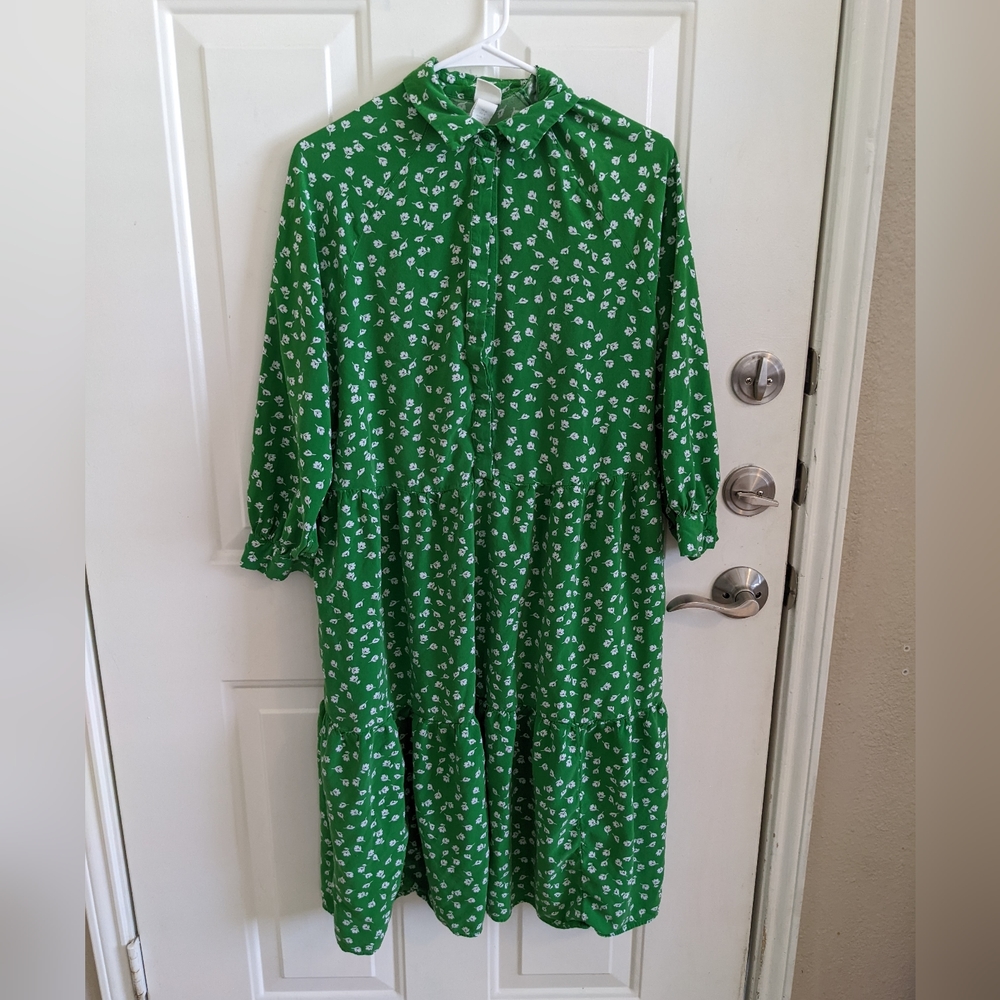 H&M Button Down Midi Dress